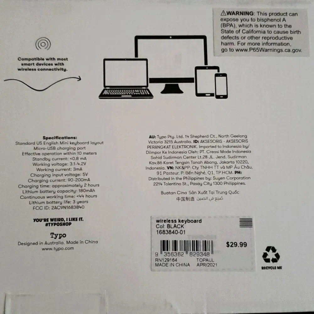 Mini Wireless Keyboard   - Picture 6 of 7